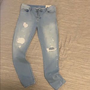 Used Kith blue distressed denim sz 34